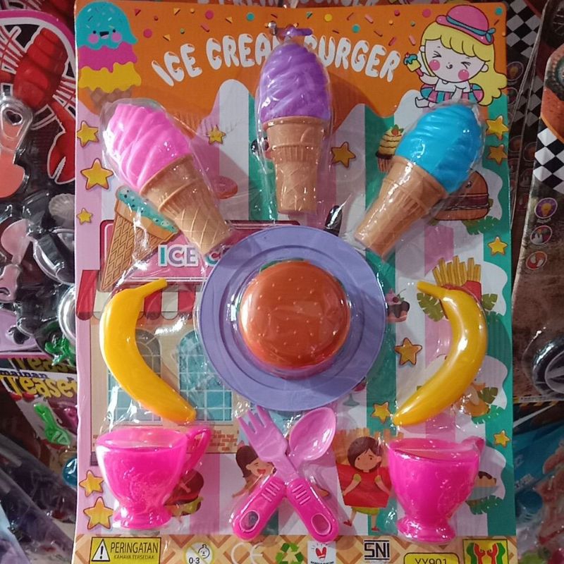 Mainan Ice Cream Burger