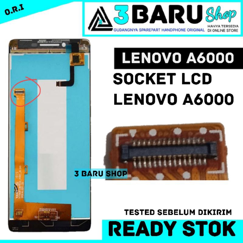 konektor lcd LENONO A6000 DI Flexibel