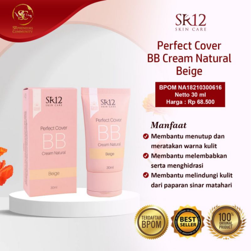 SR12 BB CREAM NATURAL BEIGE | Base make up | Full coverage