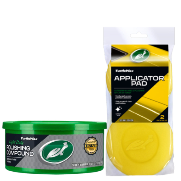 Terlaris Turtle Wax [Bundle] Polishing Compound + Applicator Pads
