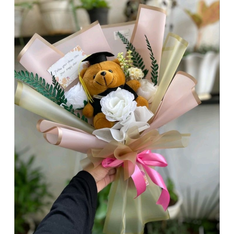 buket boneka wisuda premium