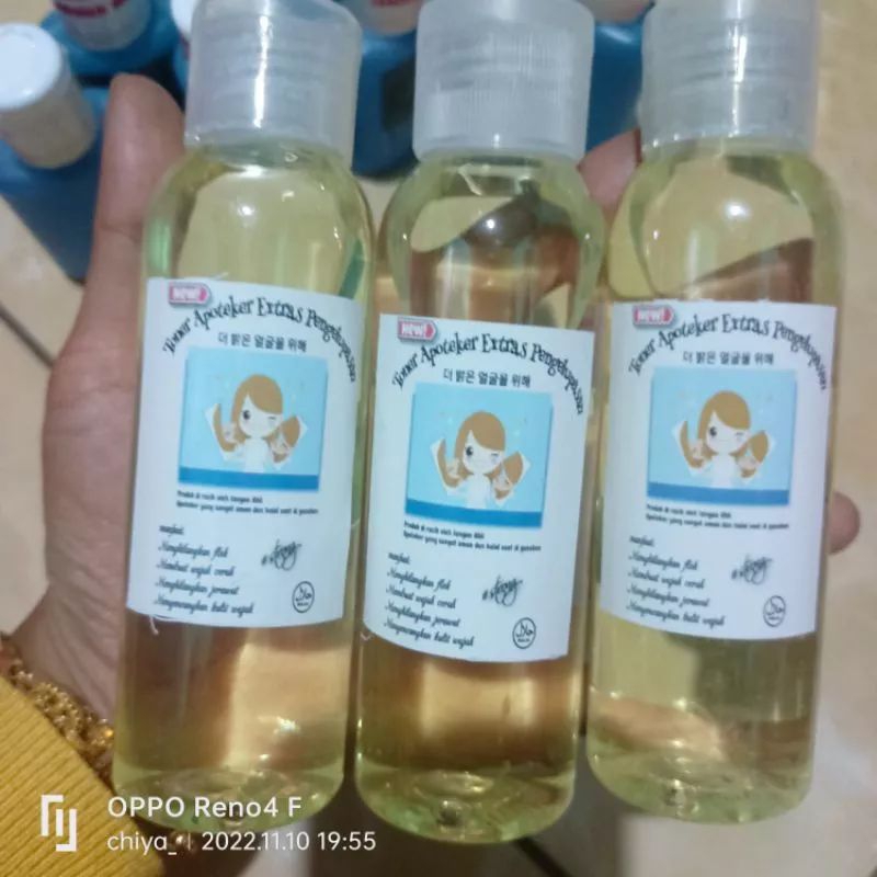 (COD)TONER APOTEKER EXTRA PENGELUPASAN 100ML