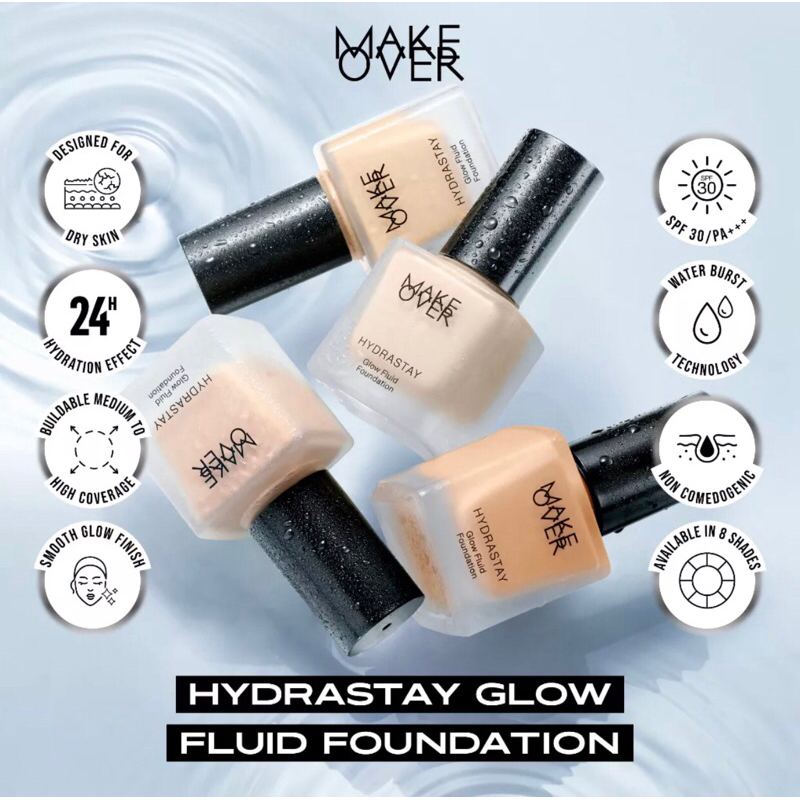 MAKE OVER Hydrastay Glow Fluid Foundation - Foundation Liquid