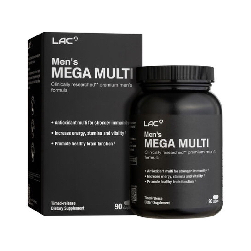 LAC MEN'S Men's MEGA MULTI (90 caplets)