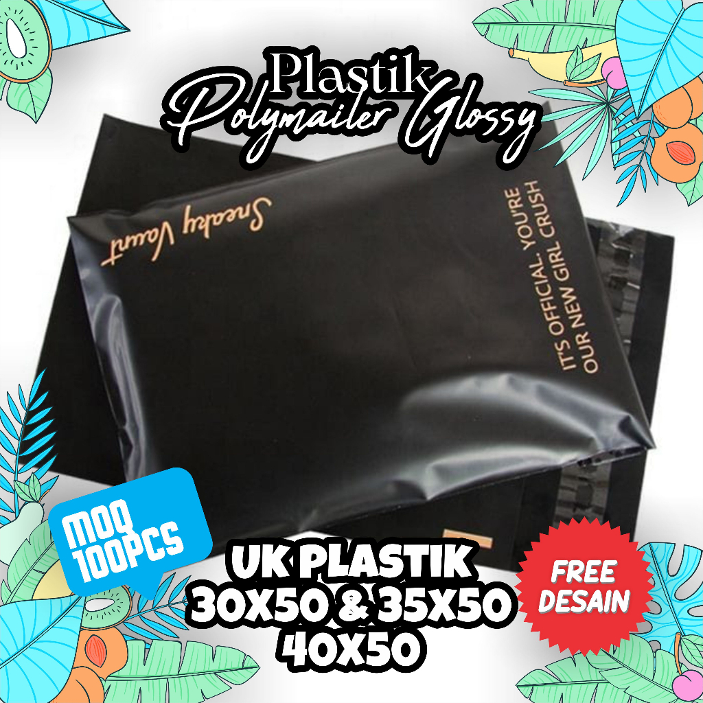 Plastik Polymailer Sablon Custom Gratis Desain