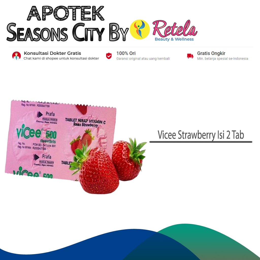 Vicee Strawberry Isi 2 Tab