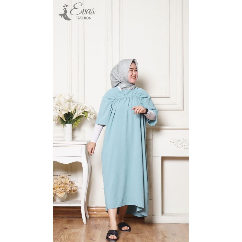 Daster Zara/Paula Crinkle Premium Kerut Dada