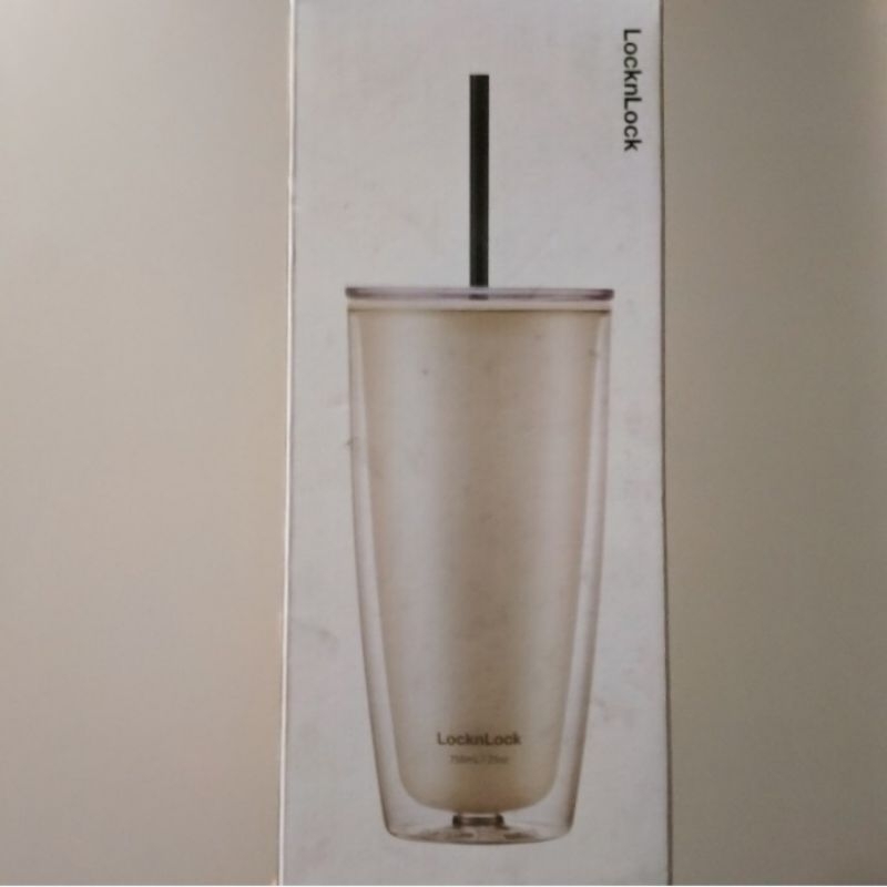 LOCK N LOCK DOUBLE WALL COLD CUP 720ML IVORY