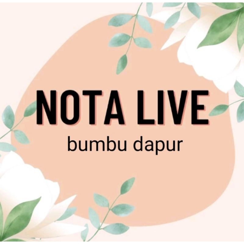 nota live bumbu dapur