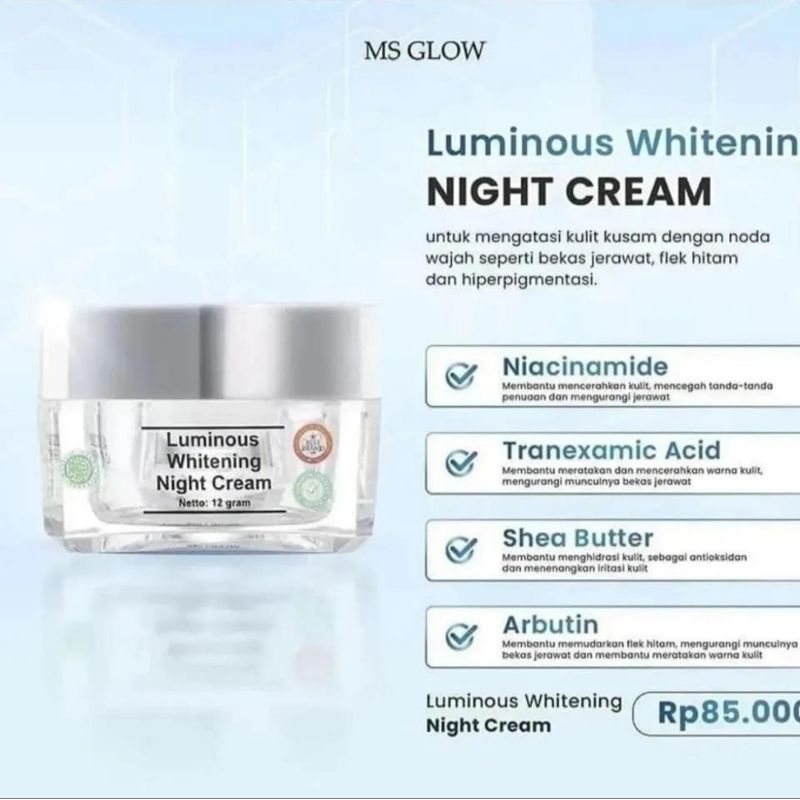 Luminous Night Cream Msglow