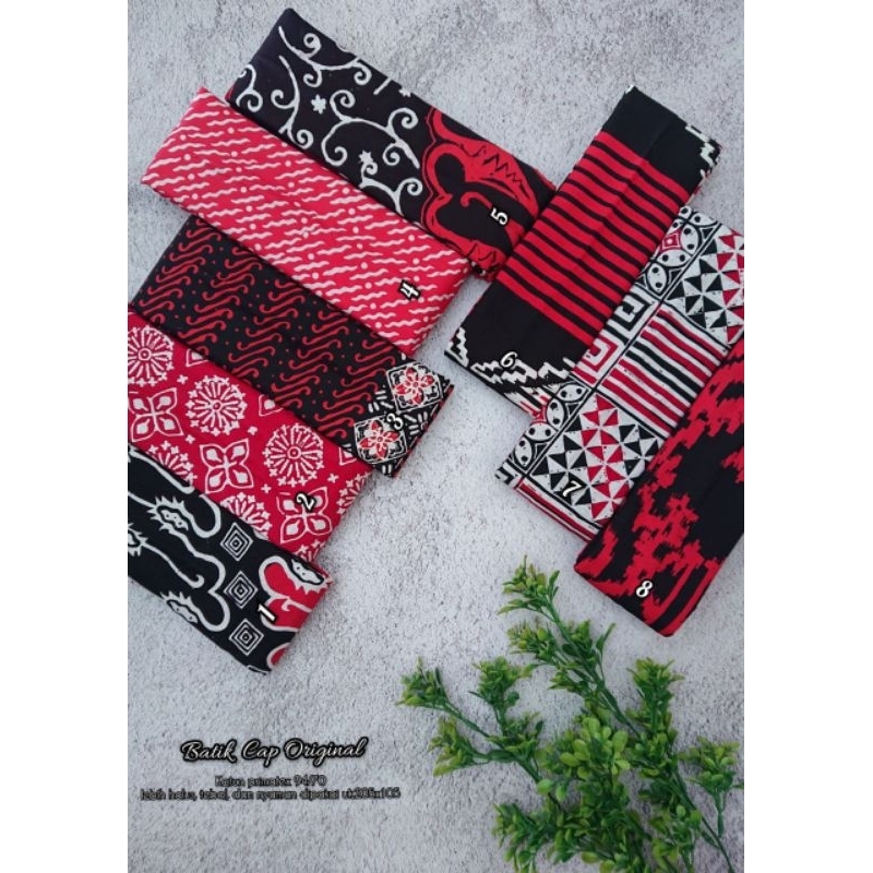 Kain Batik Cap Red Series