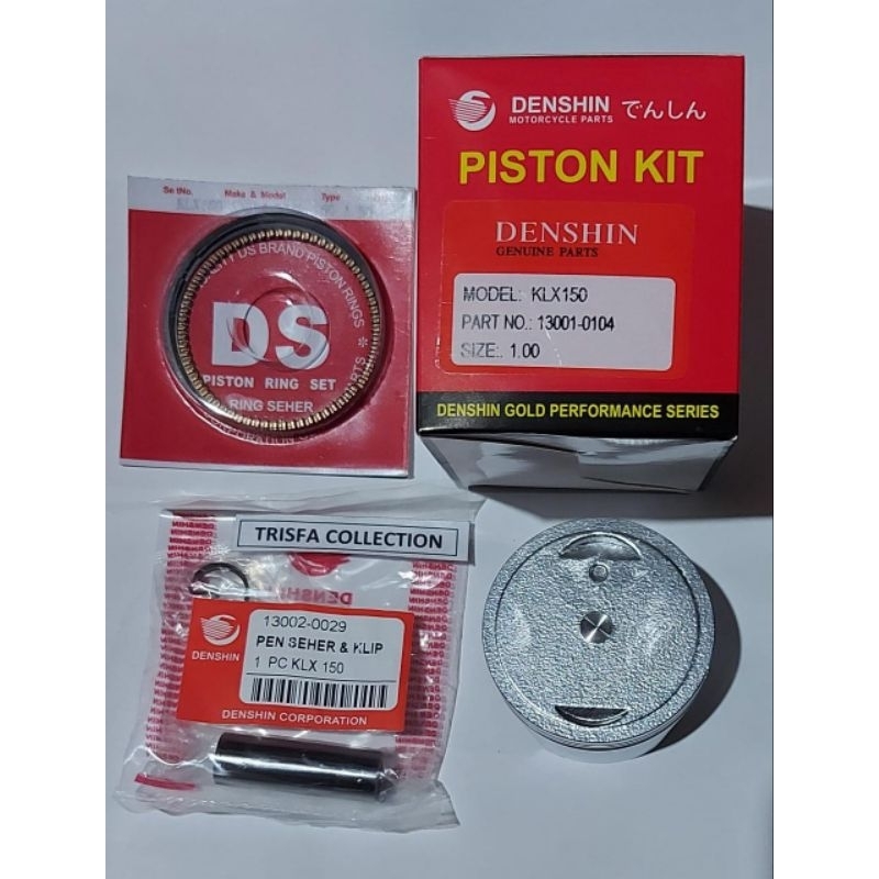Piston Kit Set KLX 150 Size 100 Denshin