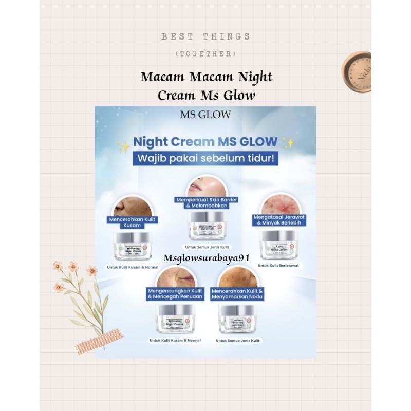 Night Cream Ms Glow