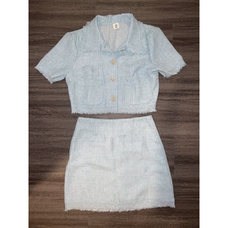 Blue Tweed Set (NEW)
