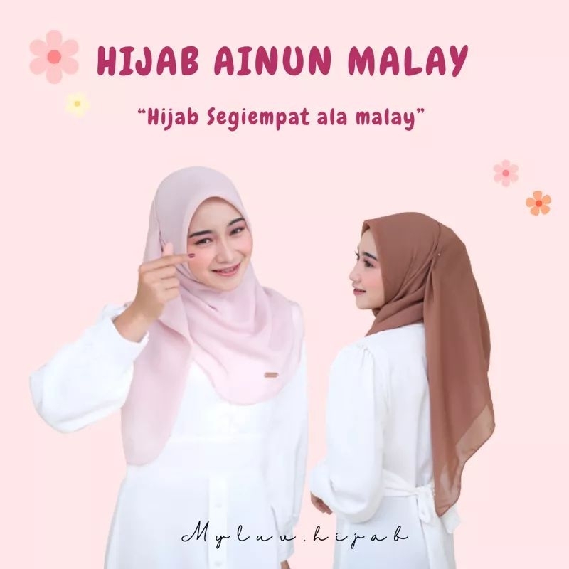 Hijab Oval Ainun Malay