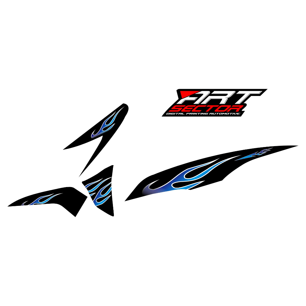 STICKER STRIPING TRANSPARAN BEAT POP API