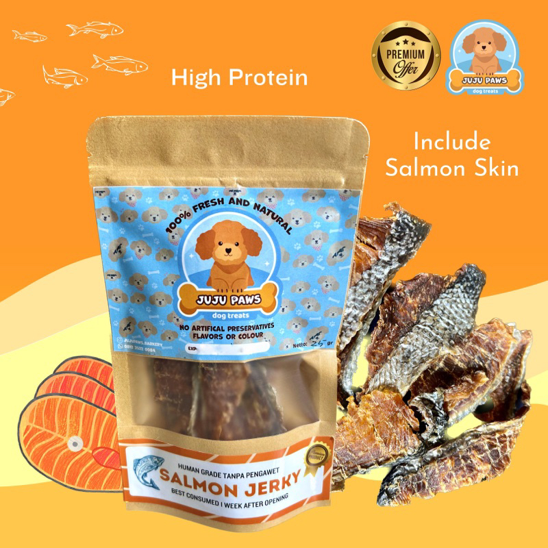 JUJUPAWS SALMON JERKY 25gr