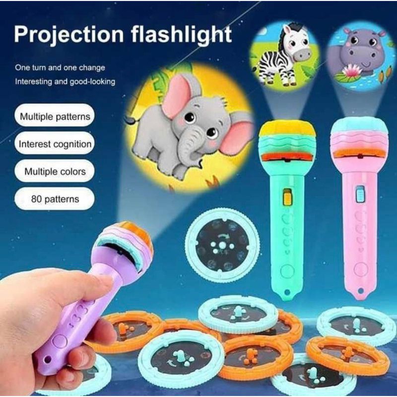 Senter projector anak mainan anak
