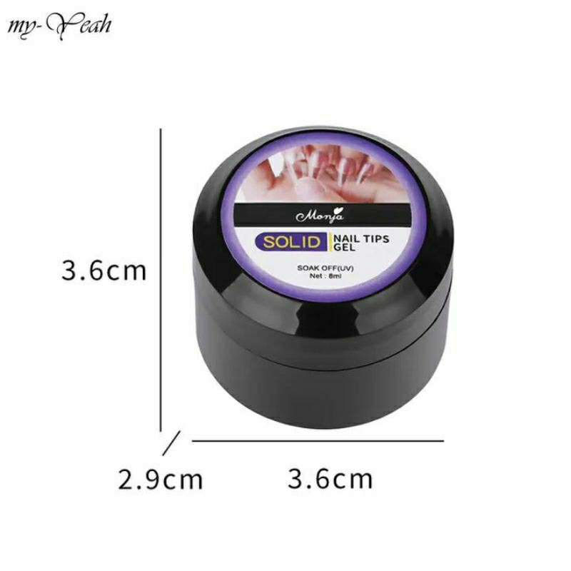 Monja Solid Nail tip gel lem kuku palsu