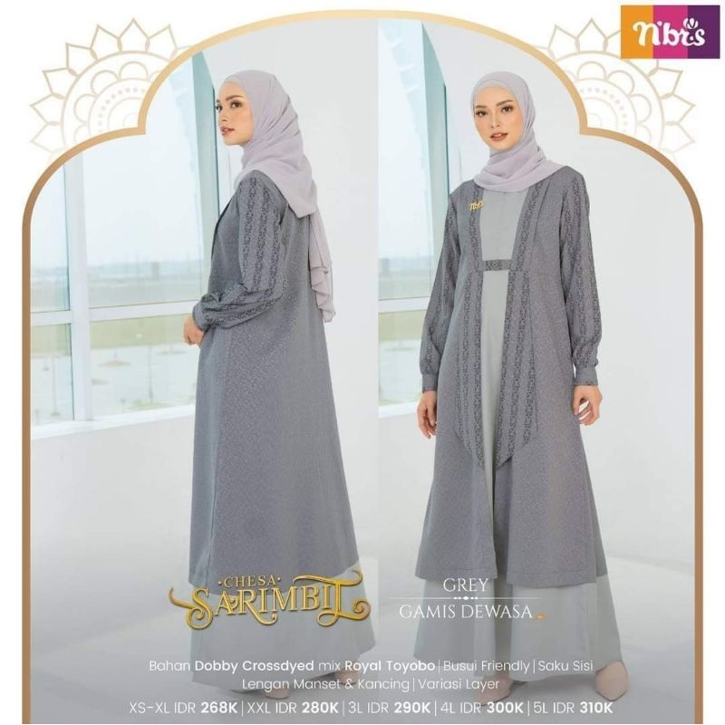 NBRS Sarimbit CHESA Brown dan Grey
