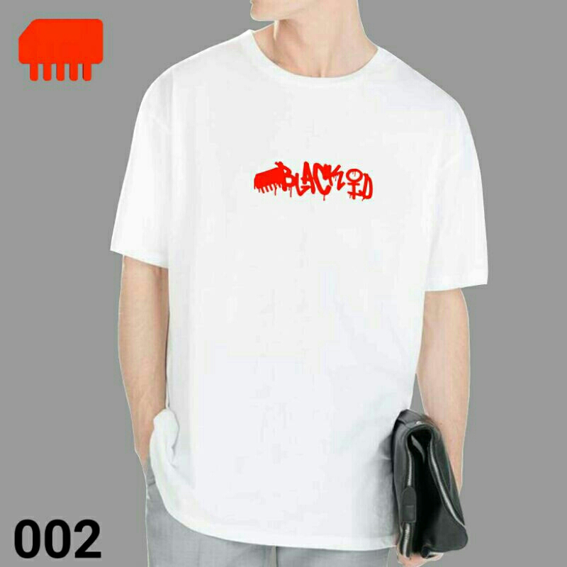 T-shirt Distro Black Id PUTIH SOLID