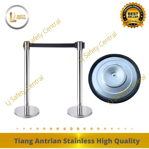 Queue Line Standing Barrier High Quality Tiang Antrian Stainless