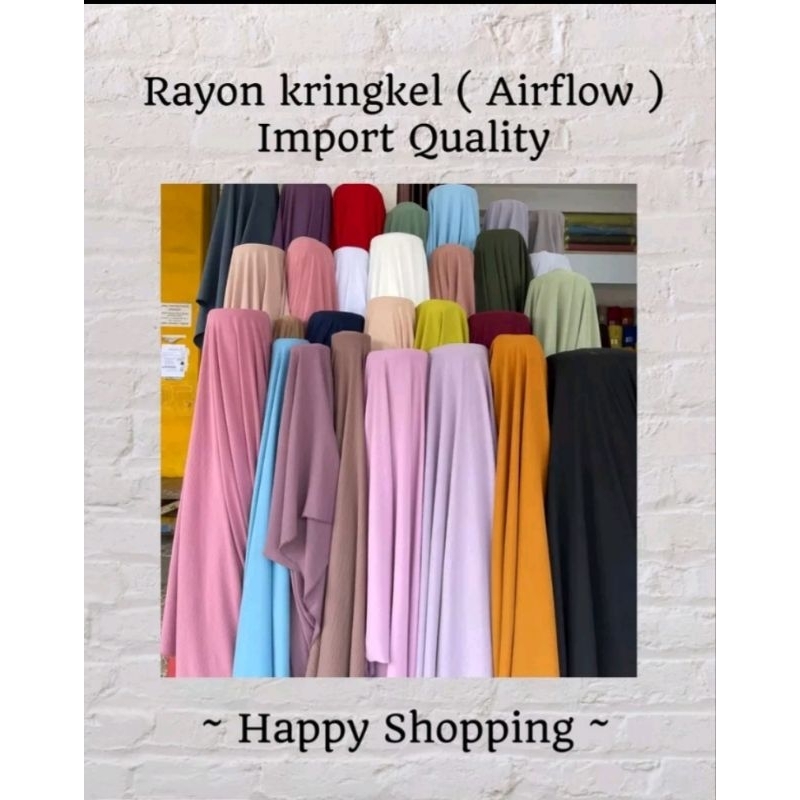KAIN CEY AIRFLOW MELAR HARGA PER SETENGAH METER