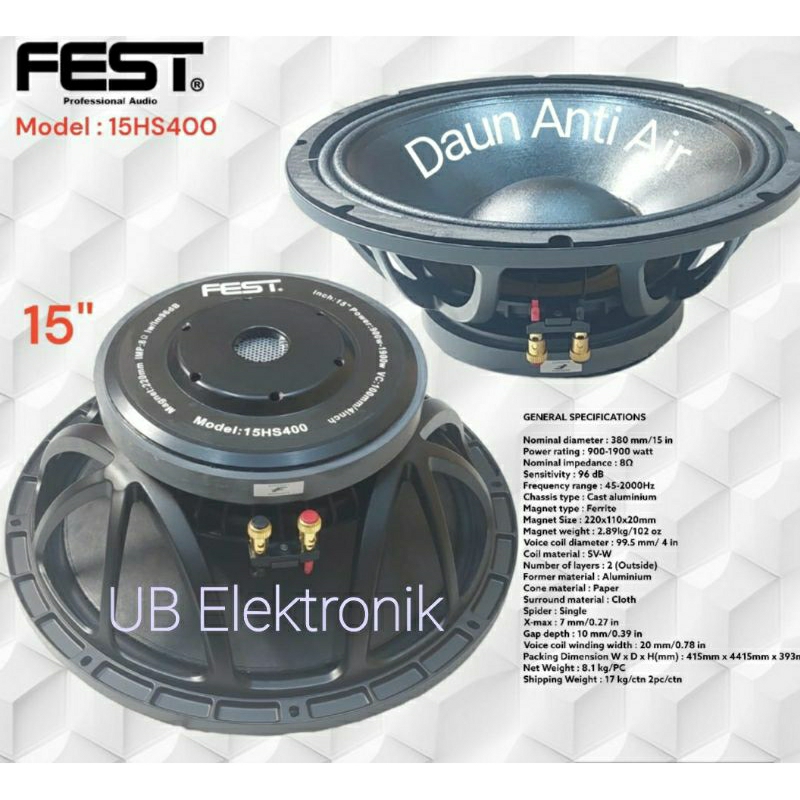 Speaker Fezt 15HS400