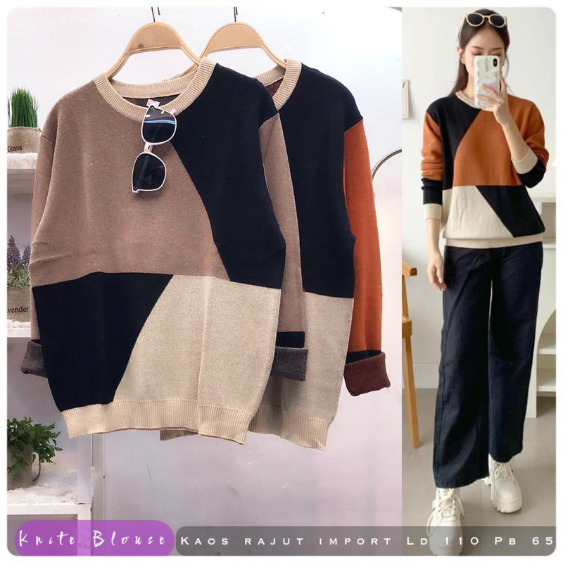 Blouse rajut impor