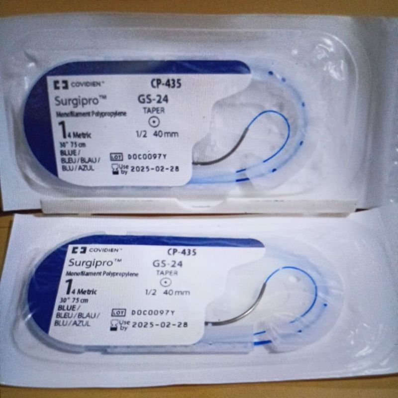 surgipro 1 taper (CP435 Polypropylene nonabsorbable)