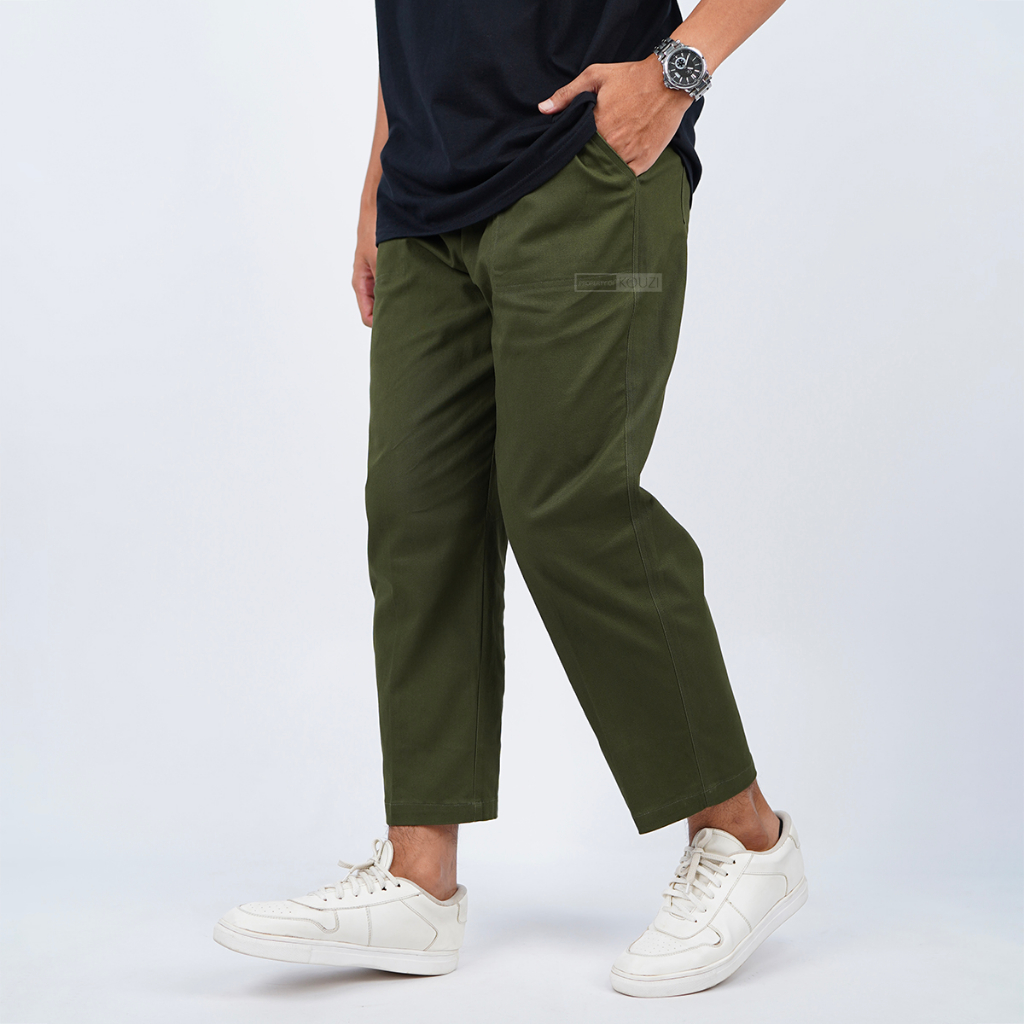 Breezy Ankle Pants Army