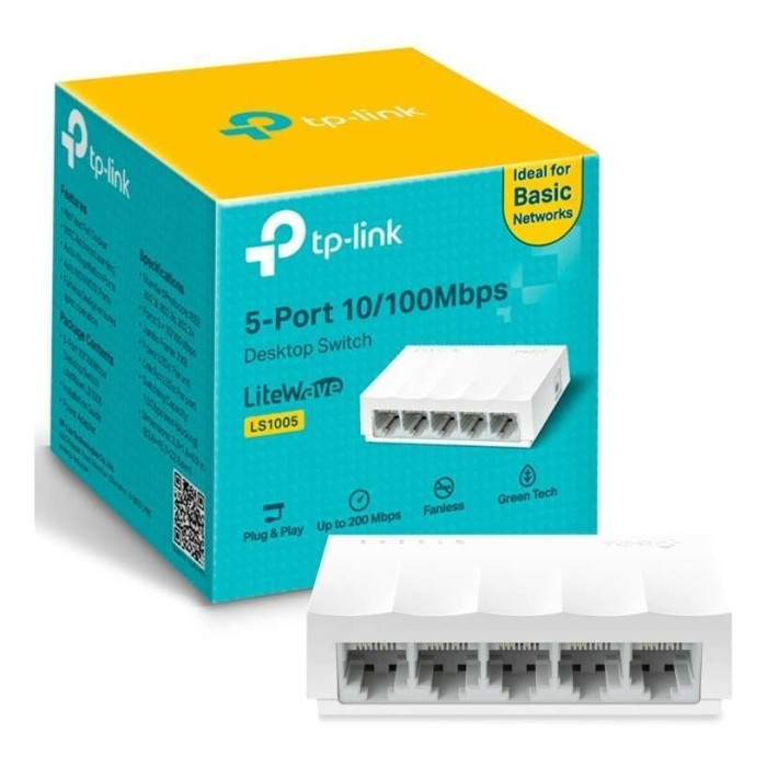 TP-LINK switch LS1005 5-Port 10/100Mbps Desktop Network