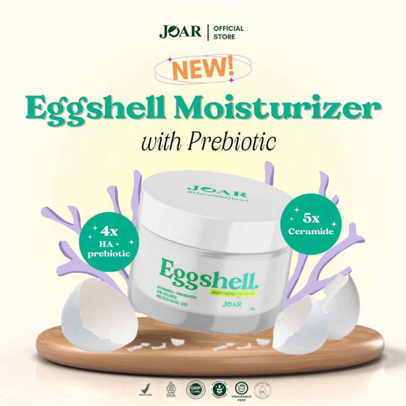 Joar Eggshell Moisturizer with Prebiotic