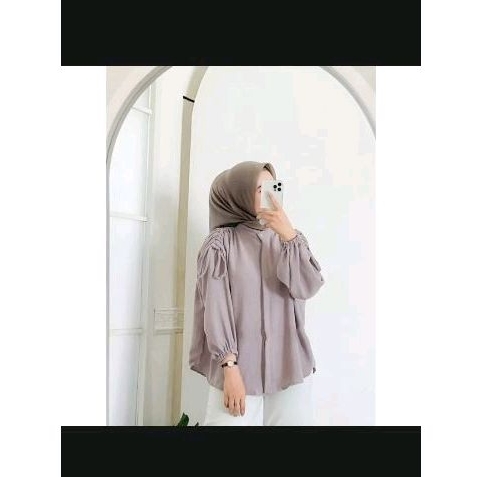 kemeja blouse crinkle