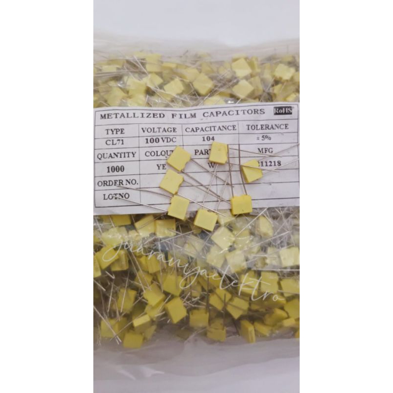MKM 104/100V KUNING/100 PCS