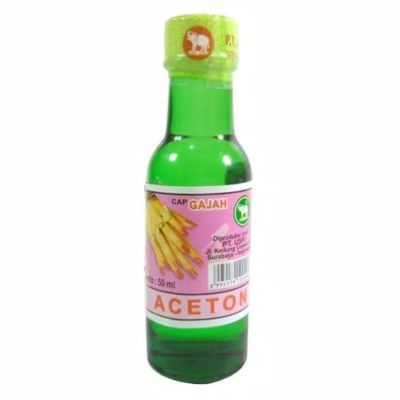 Aceton Cap Gajah (Botol Kaca - 50ml)