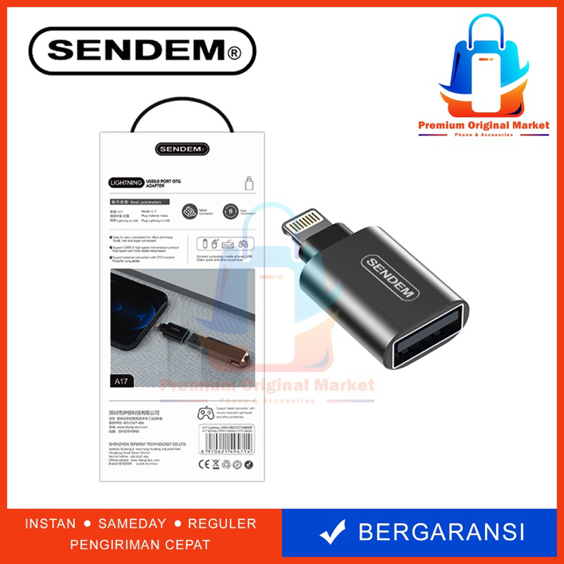 SENDEM OTG Adaptor Converter iPhone Lightning to USB Data Transfer