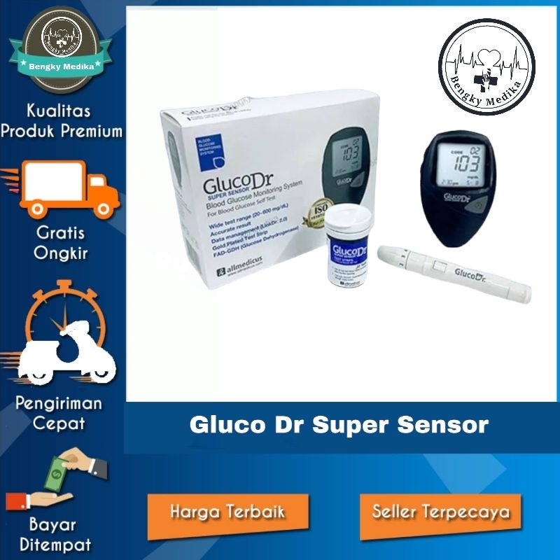 Alat Gluco Dr Super Sensor  Alat Test Gula Super Sensor