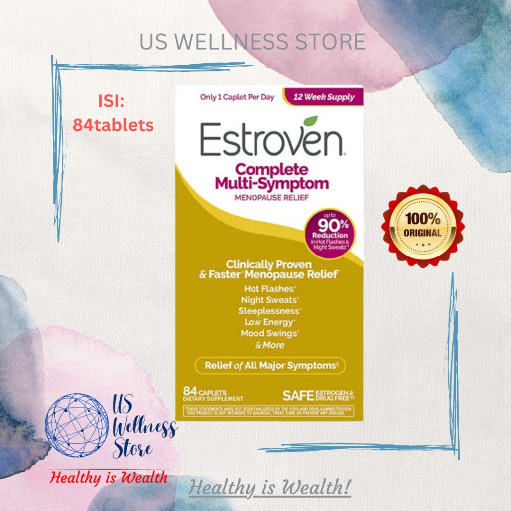 Original Estroven Complete Multi Symptom Menopause Relief 84 Caplets