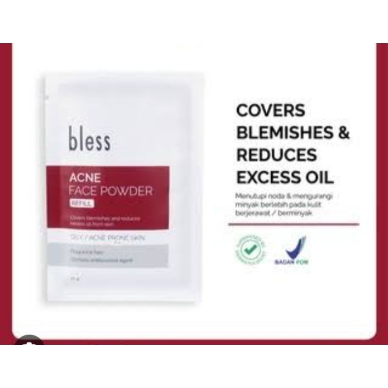 BLESS ACNE FACE POWDER REFFIL 21GR