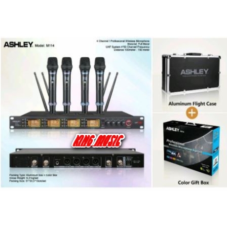 MIC WIRELESS ASHLEY M114 ORIGINAL FREE HARDCASE