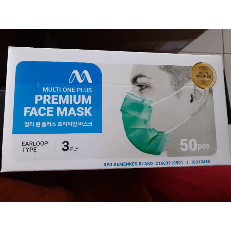 Masker multi one plus earloop 3 ply