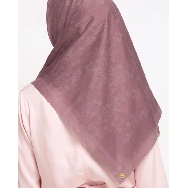 READY SIAP KIRIM button scarves monogram scramble