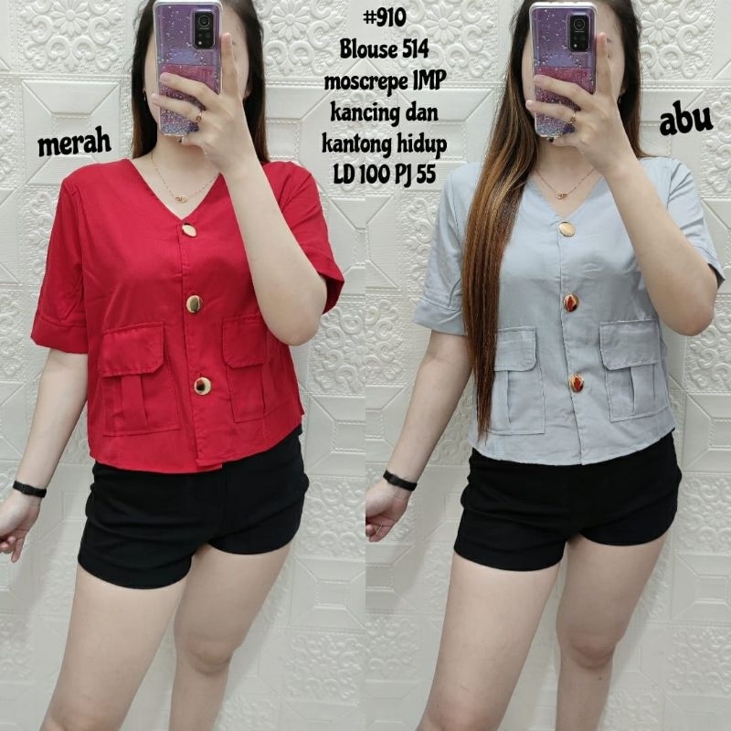 BLOUSE WANITA PENDEK/COD