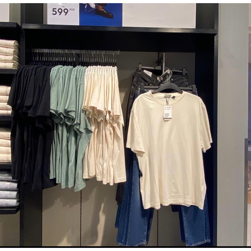 man basic tshrt h&m gratis jastip