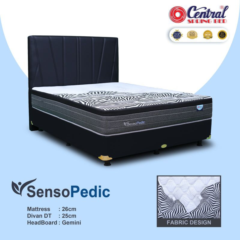 spring bed central set sensopedic