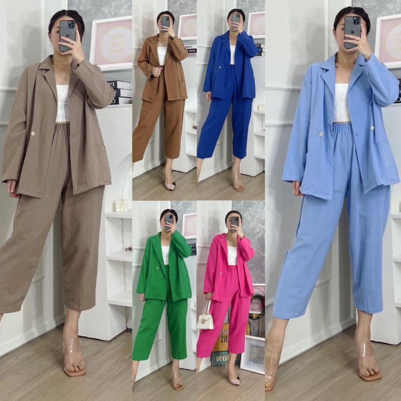 #1854ZA SET -Blazer + Long Pants
