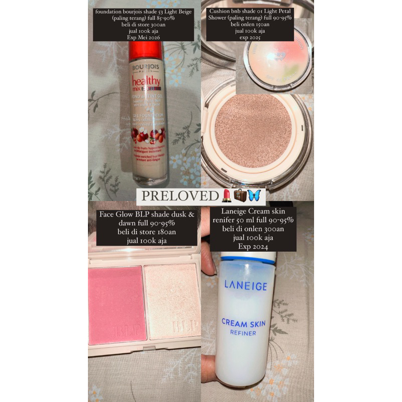 PRELOVED MAKEUP/SKINCARE