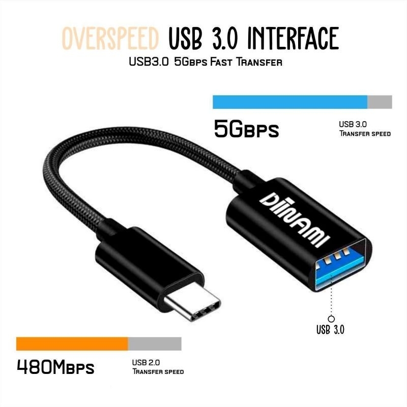 OTG DIINAMI TYPE C FAST TRANSIT DATA ORIGINAL