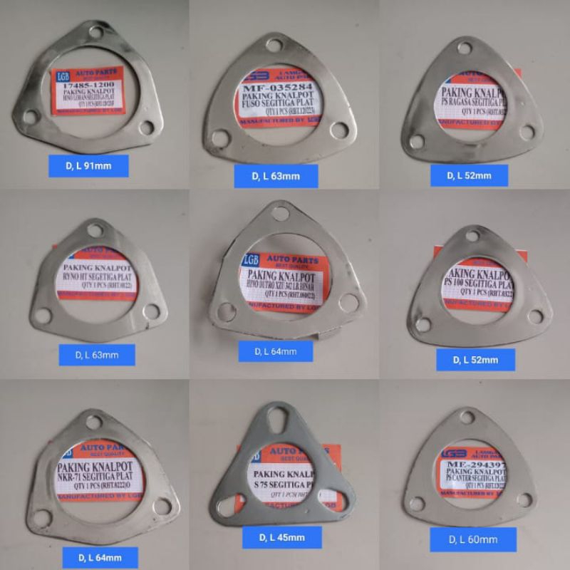 PAKING KNALPOT OVAL PLAT